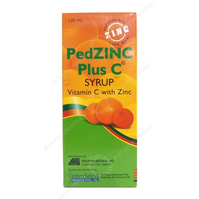 Pedzinc Plus C Syrup 240ml/120ml Shopee Philippines