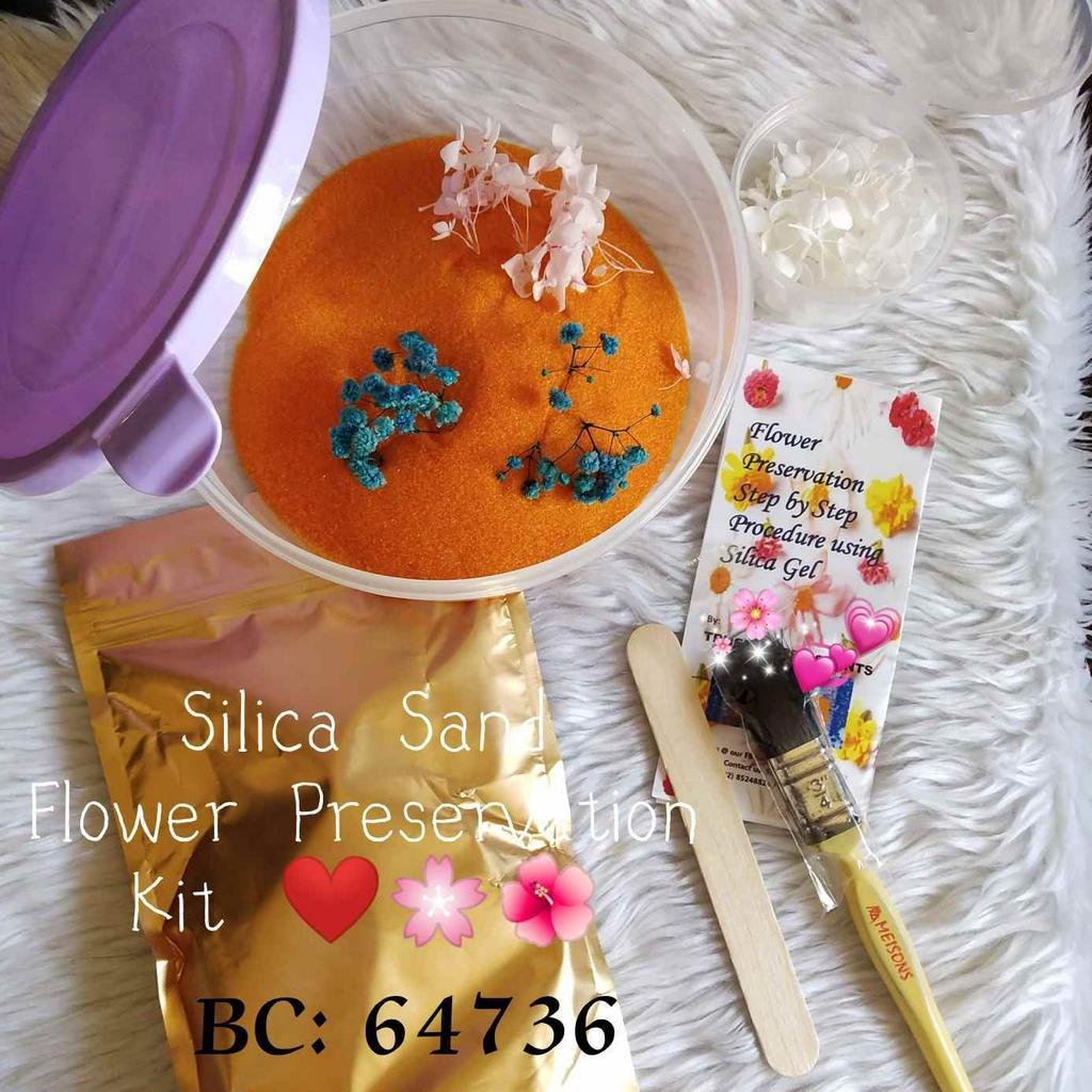 Silica Sand Flower preservation Kit Fine Silica gel Dried flowers