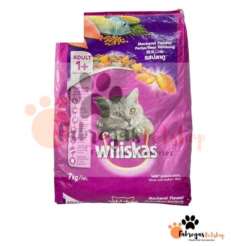 ☒⊕Whiskas Cat Dry Foods 7kg Adult and Kitten whiskas dry food for cats