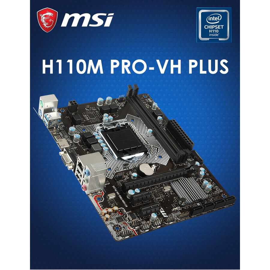 Gigabyte/MSI/Asus/ Asrock 1151 h110/Motherboard 6th/7th Gen Processor