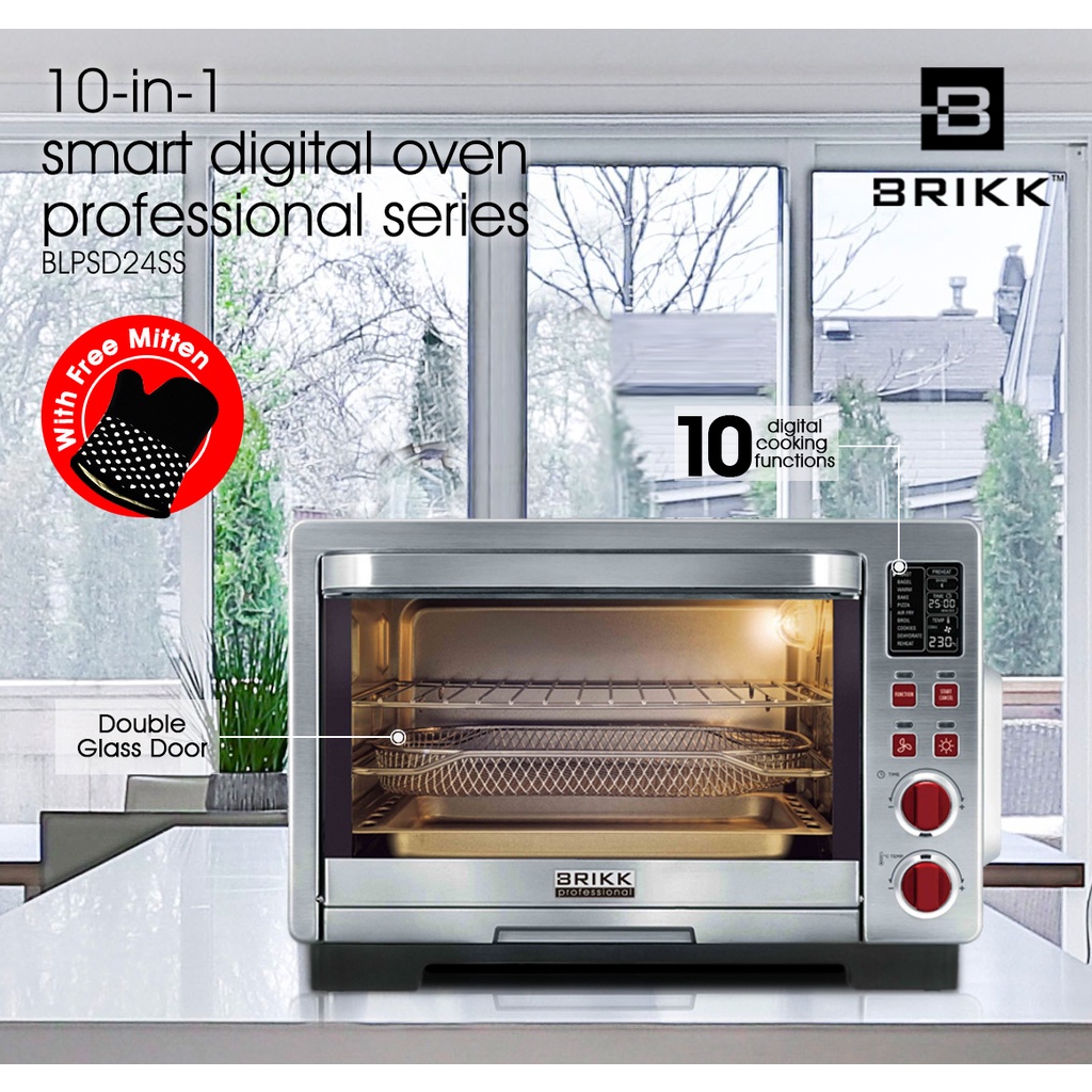 BRIKK 10 In 1 Smart Digital Oven Shopee Philippines