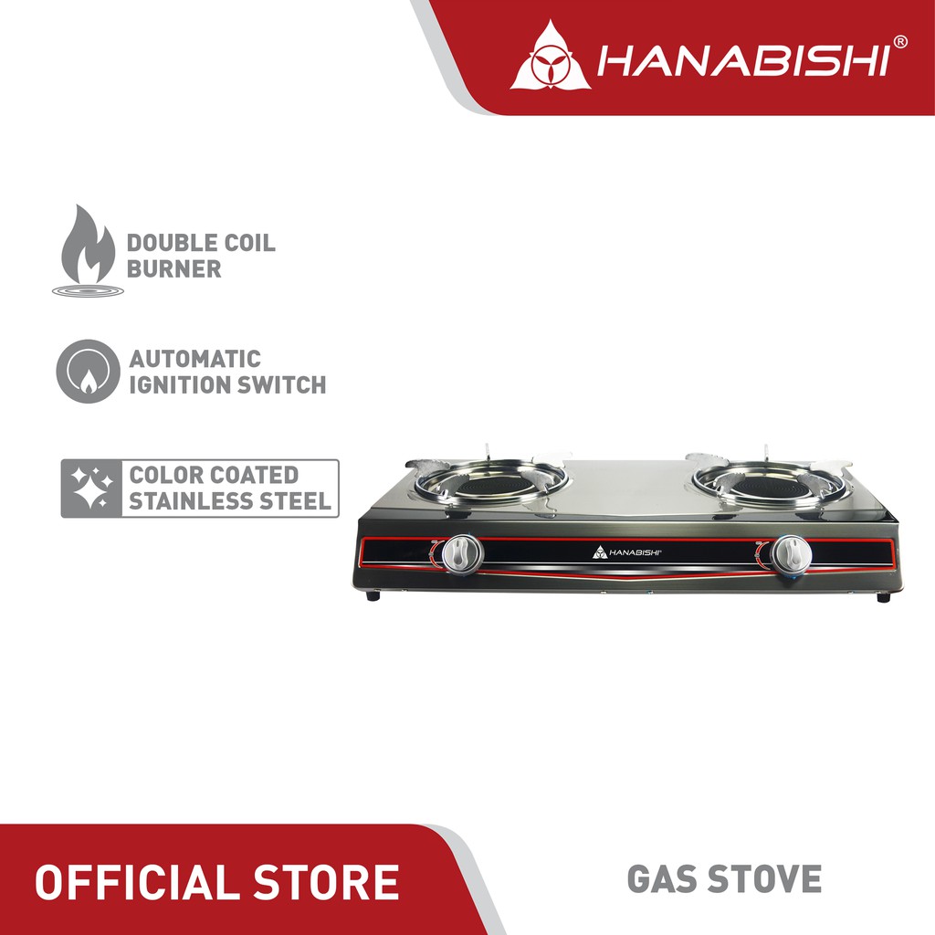 Hanabishi Double Burner Gas Stove GSDCB3000 Coil Type Shopee Philippines