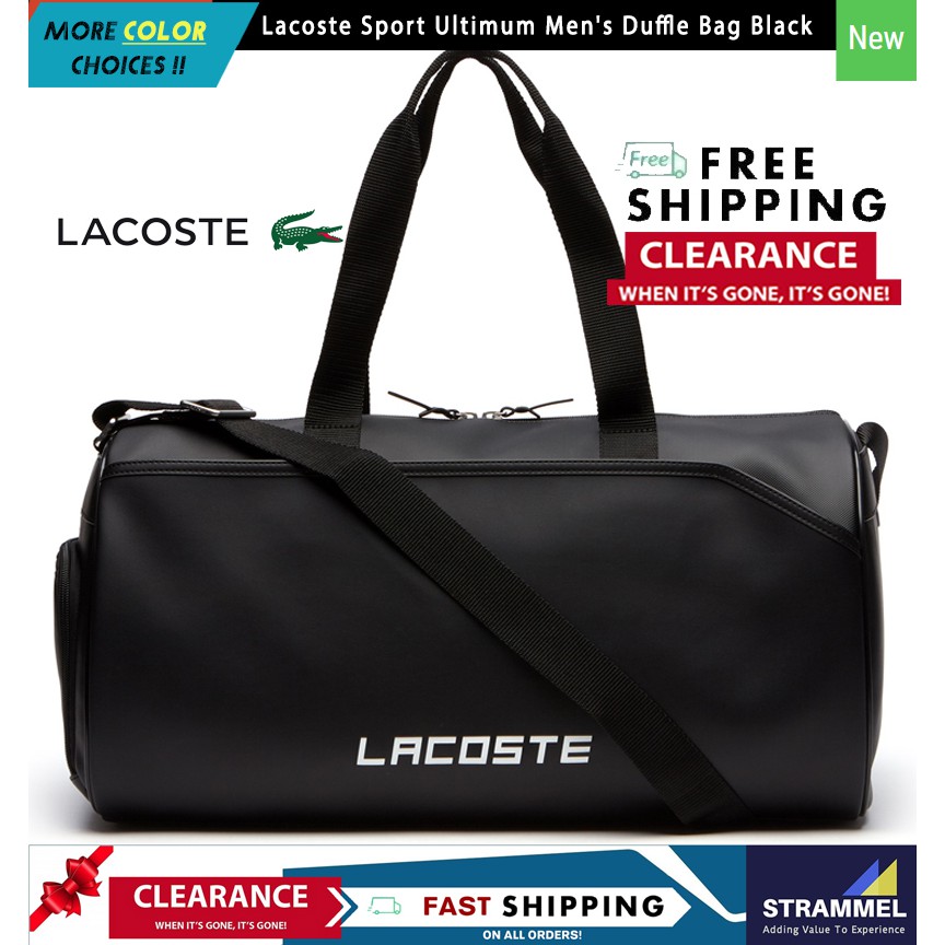 Lacoste Sport Ultimum Men's Duffle Bag Black Duffel Duffle Bag Shopee