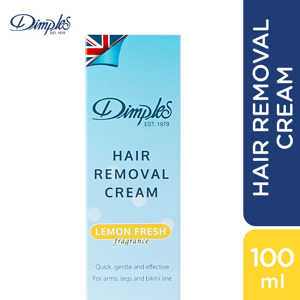 Dimples Hair Removal Cream Lemon Fresh 100ml Shopee Philippines