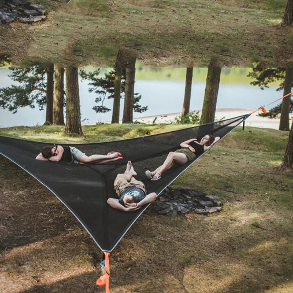 Outdoor hammock/multiperson hammockpatent 3point design, portable hammock, multifunction