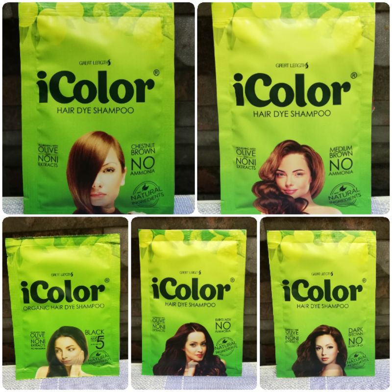 iColor Organic Hair Dye Shampoo 30ml Shopee Philippines