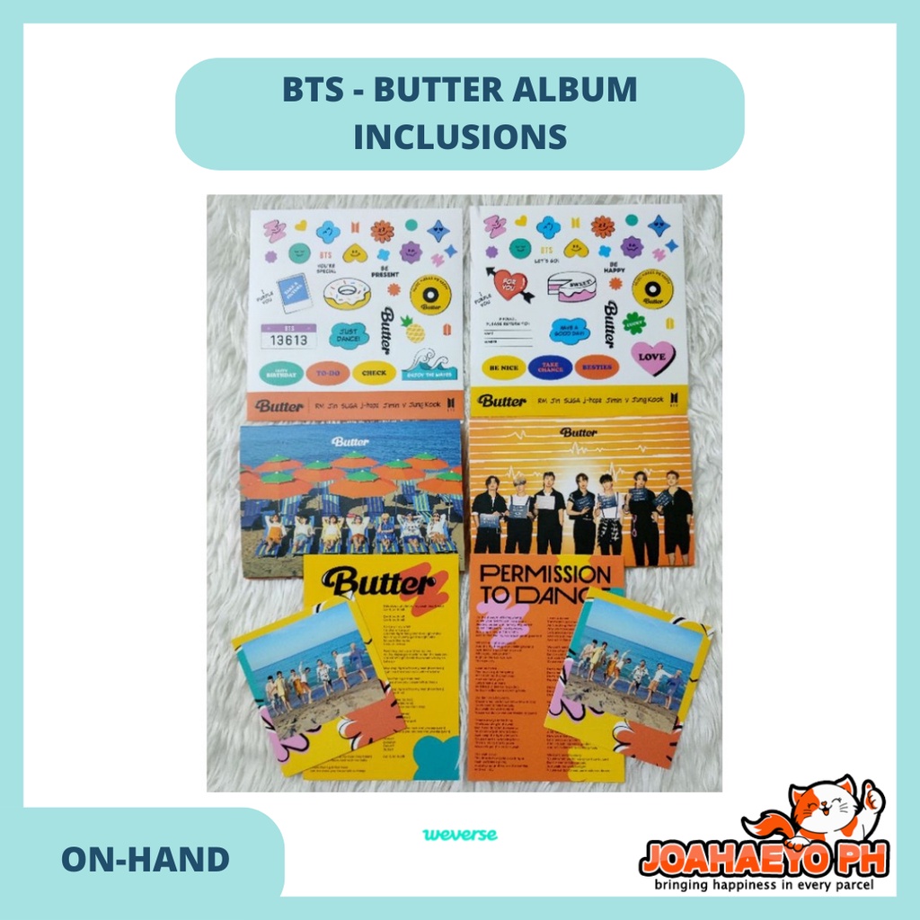 [ONHAND] BTS BUTTER ALBUM INCLUSIONS (official, ready to ship