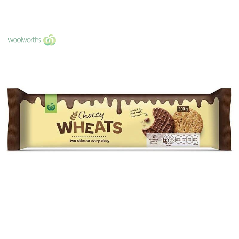 Woolworths CHOCCY WHEATS Milk Chocolate Digestive Biscuits Shopee Philippines