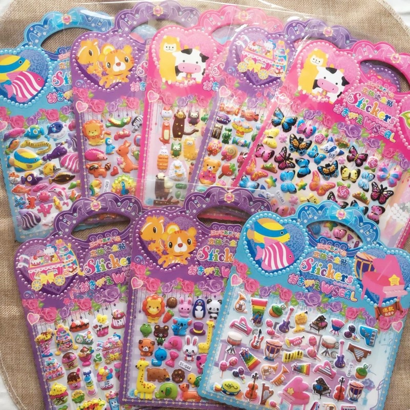 3D Stickers for Kids & Toddlers Puffy Stickers Variety Pack for