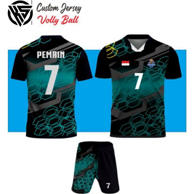 Jersey Volleyball Full printing Free Design Nickname Shopee Philippines