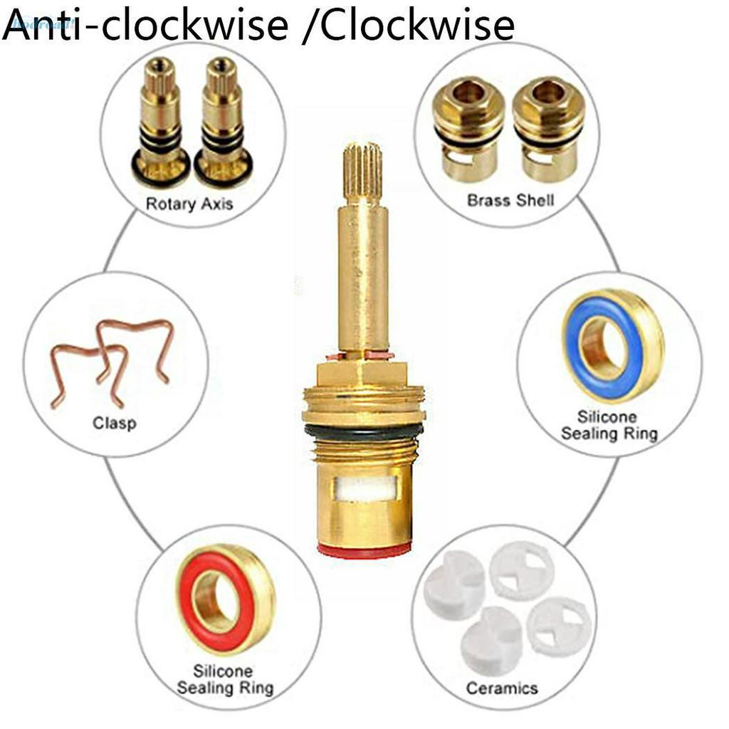 Tap Valve Cartridge Quarter Insert Connector Long Stem Replacement