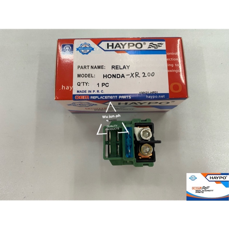 HAYPO BRAND HONDA XR200 STARTER RELAY Shopee Philippines