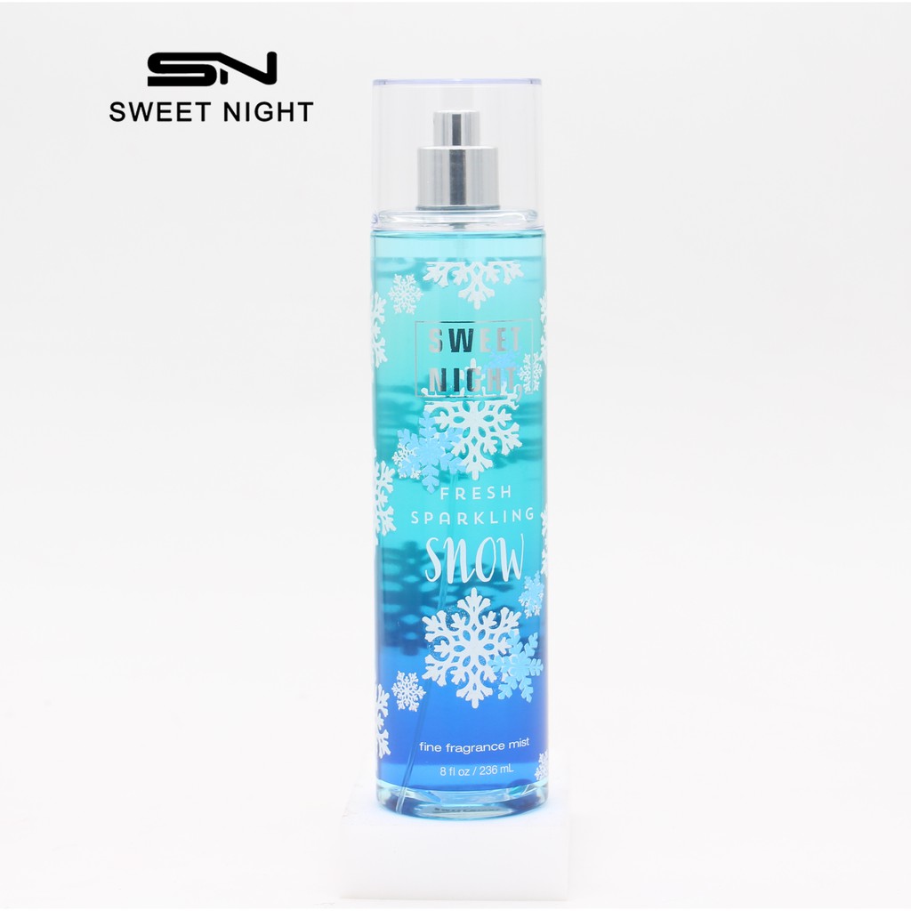 Sweet Night Perfume Fresh Sparkling Snow body Mist 236ML Shopee