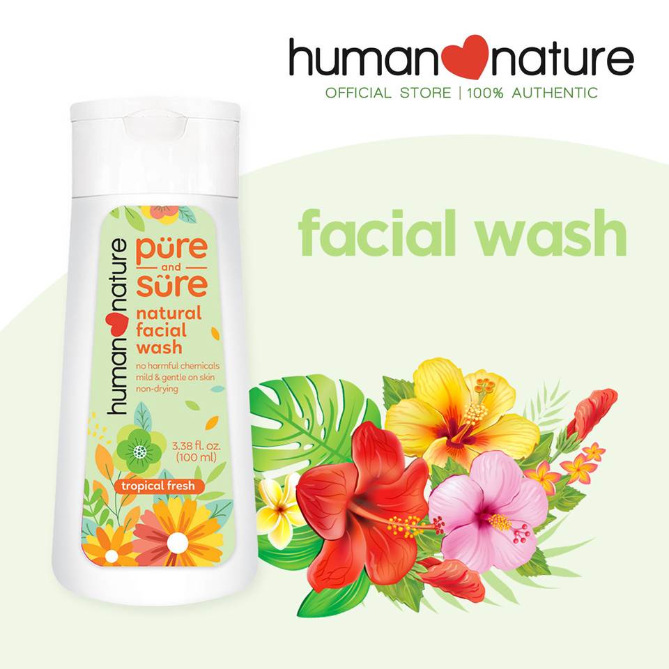 Human Nature Pure and Sure Facial Wash 100ml Shopee Philippines