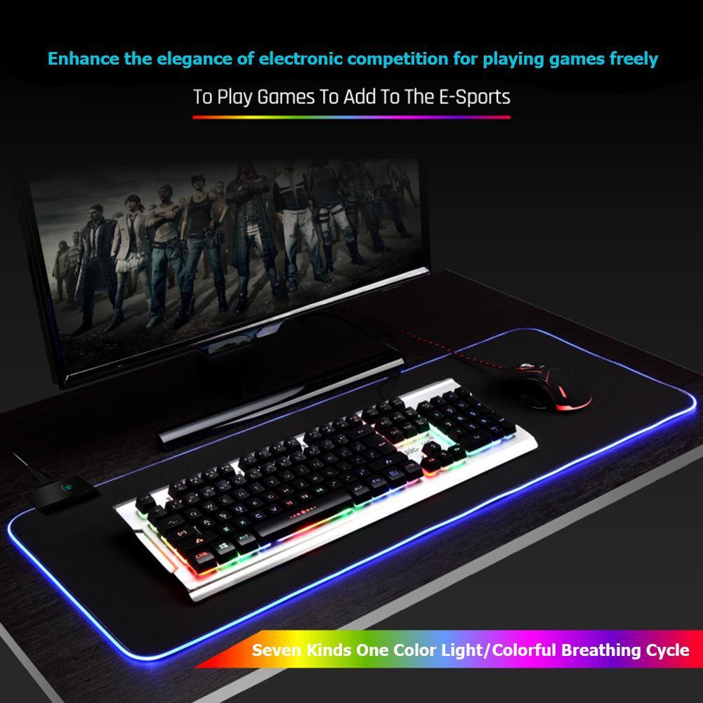 GMSWT5 PhoneBox Large LED RGB Mouse Pad Rubber Lighting Gaming