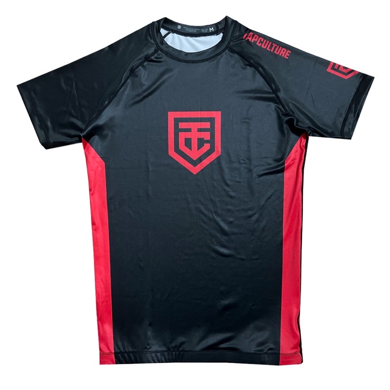 TC Comp S1 Men's Black and Red JiuJitsu Martial Arts Rash Guard
