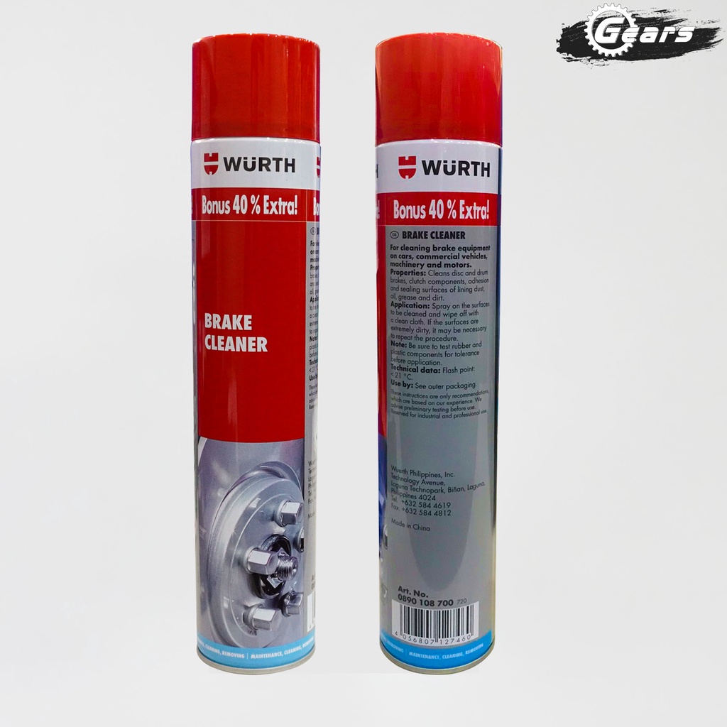 Wurth Brake Cleaner 700Ml / 500ml Shopee Philippines