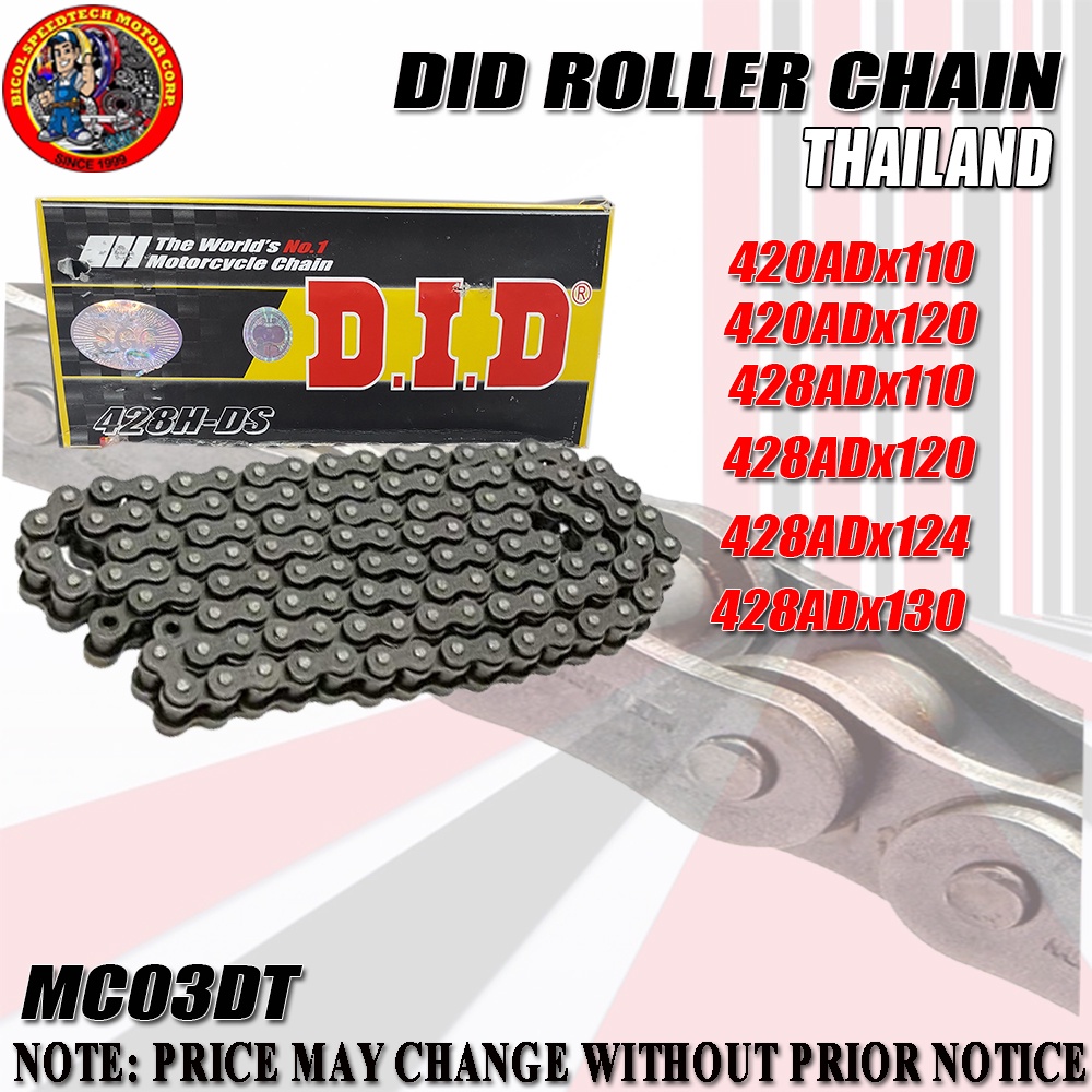 DID ROLLER CHAIN THAILAND (MC03DT) Shopee Philippines