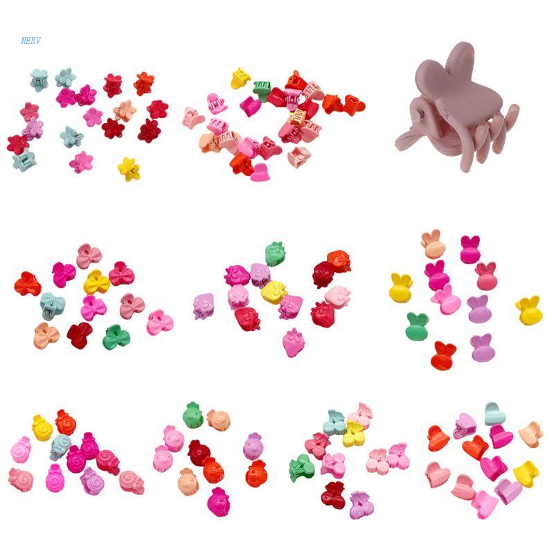 NERV Child Girls Cute Flower Bunny Fruit Shaped Mini Side Hair Claws