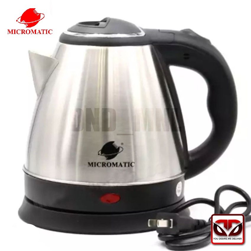 D&D Micromatic MCK1210 1.2L stainless steel Electric Kettle Shopee
