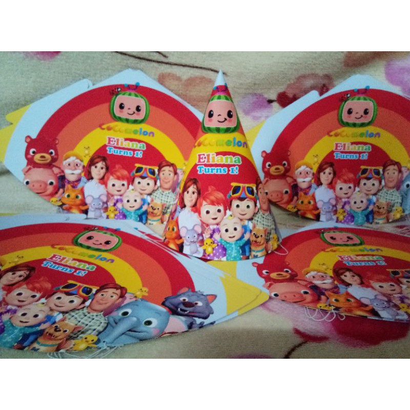 10pcs. Party Hats Rainbow Design Shopee Philippines