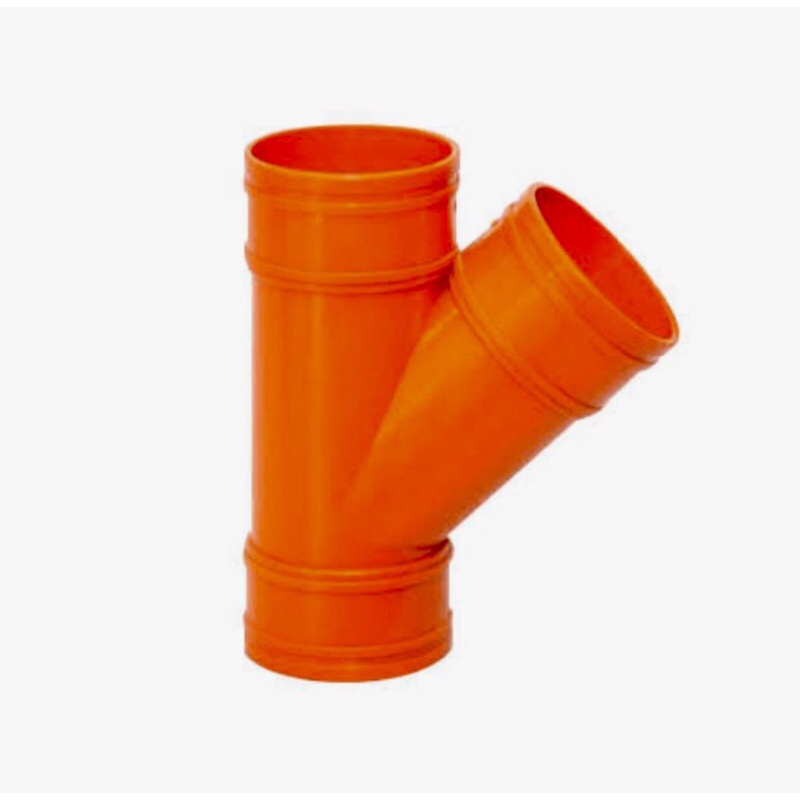 ORANGE SANITARY PIPE WYE EMERALD, NELTEX, ATLANTA, UNIDEX 2”, 3” ,4