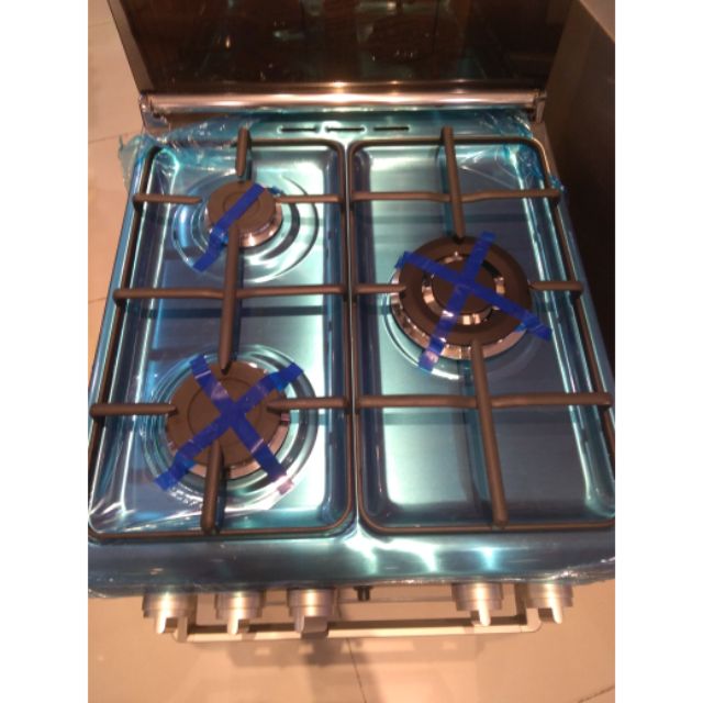 FUJIDENZO GAS RANGE 50CM 3 GAS BURNER GAS OVEN matt black Shopee