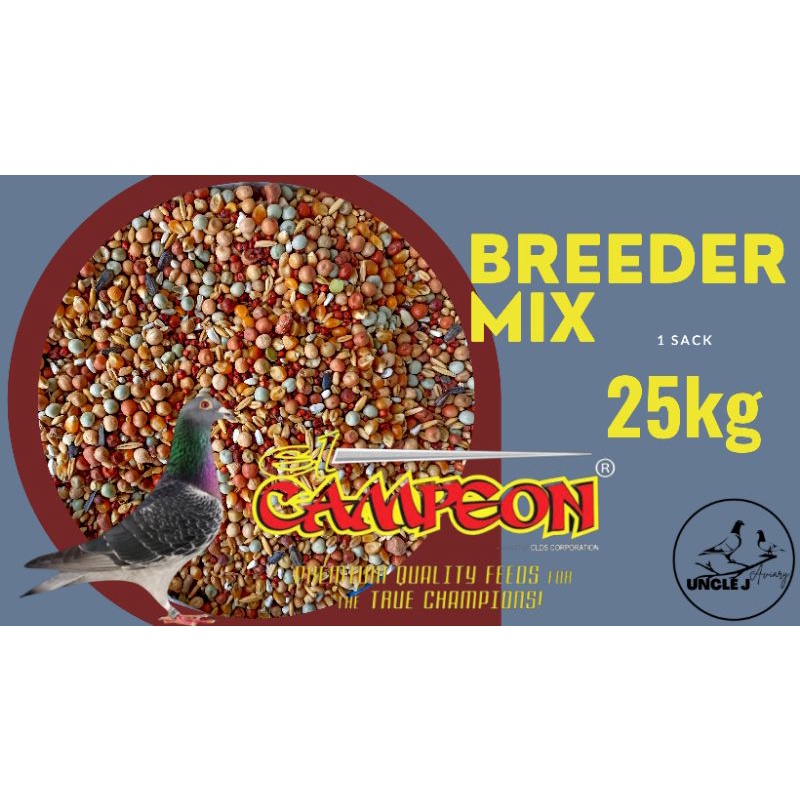 BREEDER MIX FOR PIGEON / EL CAMPEON PIGEON BREEDER MIX 25KG /1 SACK