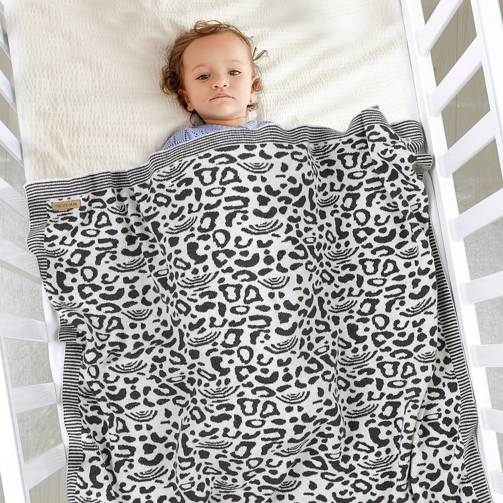 Baby Blankets Fashion Leopard Newborn Stroller Wrap Swaddle 100Cotton