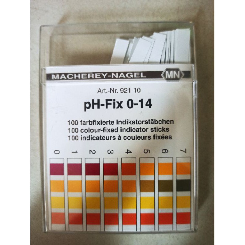 (LEGIT) MachereyNagel, 014 pH paper indicator strips 100/box Shopee