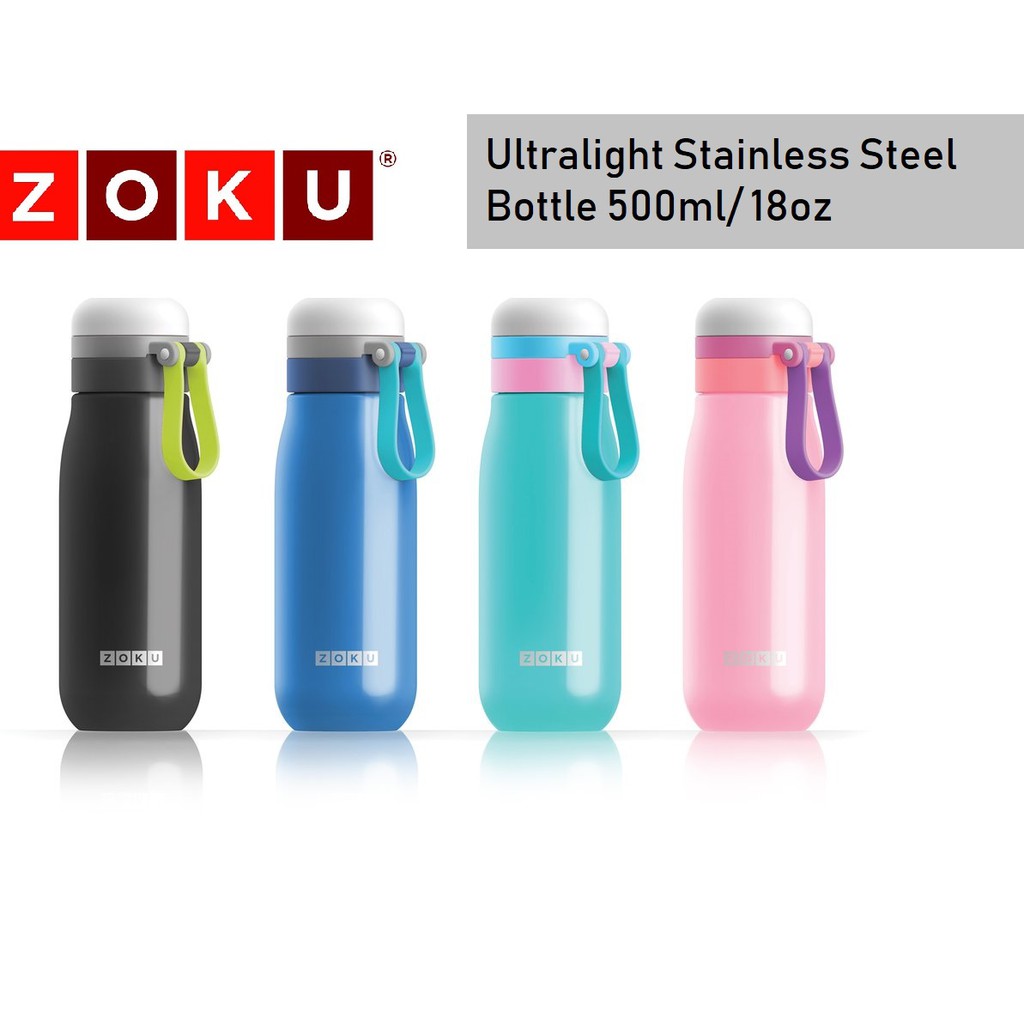 Zoku Kids Ultralight Stainless Steel Bottle (18oz /500 ml) Kids Water