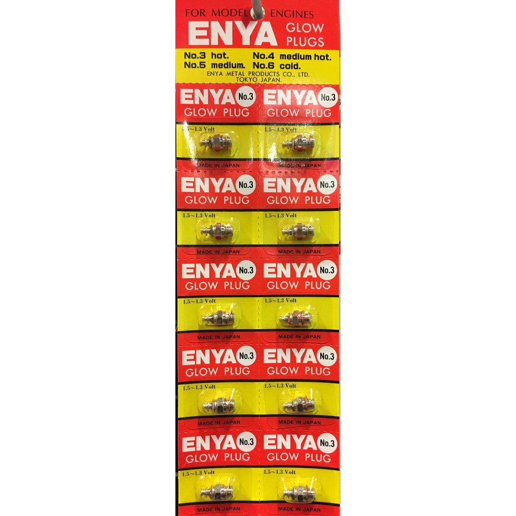 ☬♨ENYA No. 3 Glow Plug (Japan) (HOT) (1.5~1.3 Volt) #ENYA #3 #Rc #ENYA3