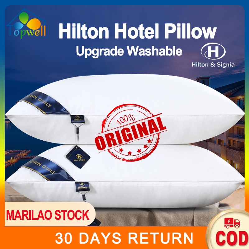 Pillow Authentic Premium Hilton Hotel Pillow 1200g fiber pillow highquality size 19*29 inches