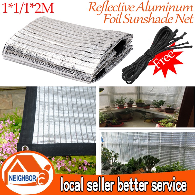 【In Stock】Aluminum Foil Sun Shade Sails Outdoor Reflective Sun Shelter