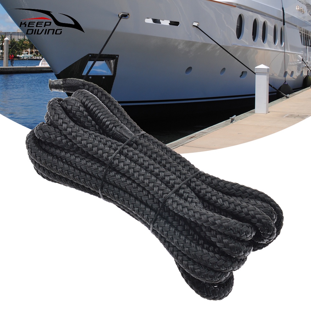 Double Braided Nylon Marine Mooring Rope For Boats Nylon Docking Lines