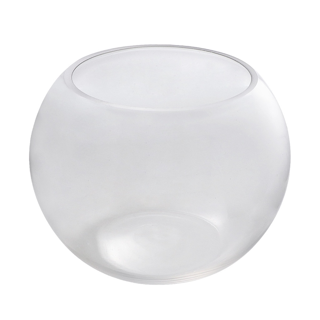[READY STOCK] Clear Vase Round Planter Circle Fish Tank Terrarium Glass