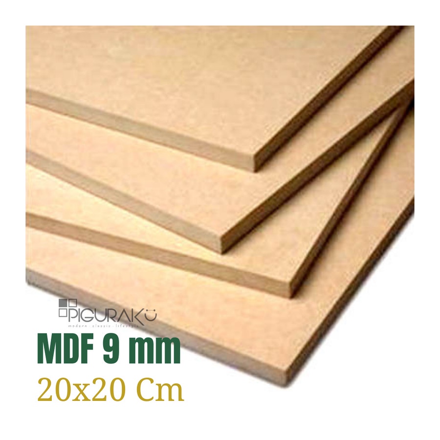 KAYU Mdf 9 mm Size 20x20 Cm / MDF Wood / MDF Wood Board Shopee Philippines