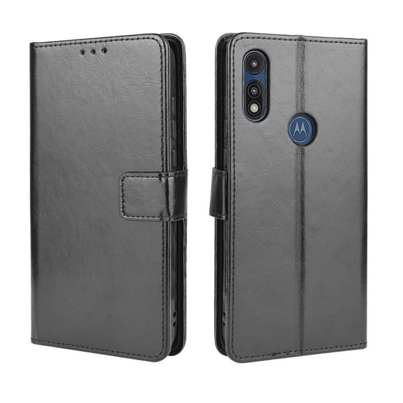 Flip Case Motorola Moto E 2020 Phone Casing Flip PU Leather Wallet Back