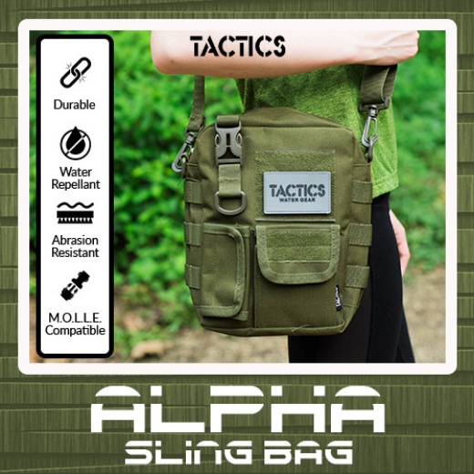 Tactics A.L.P.H.A Travel Outdoor Tactical Sling Bag (080) Army Green