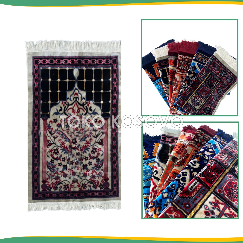 Turkish Prayer Mat AL NURTEX Platinum Carpet Large 69x106cm Thick