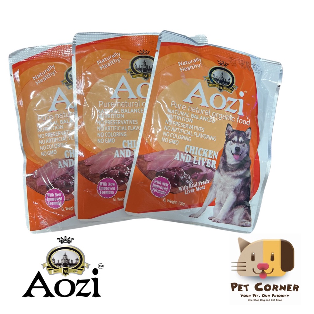 Aozi Organic Wet food Pouch for Dogs 100G Shopee Philippines