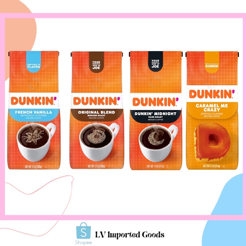 Dunkin' Donuts Ground Coffee 340g, 566g Shopee Philippines