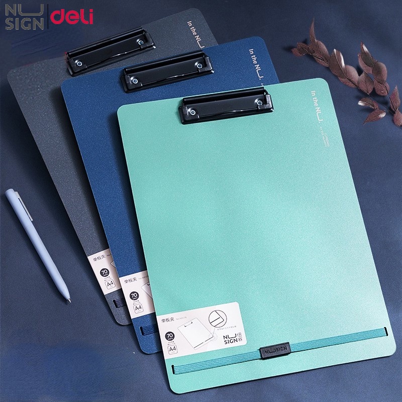 Nusign by Deli A4 Clipboard Student Writing Pad Office School Supplies