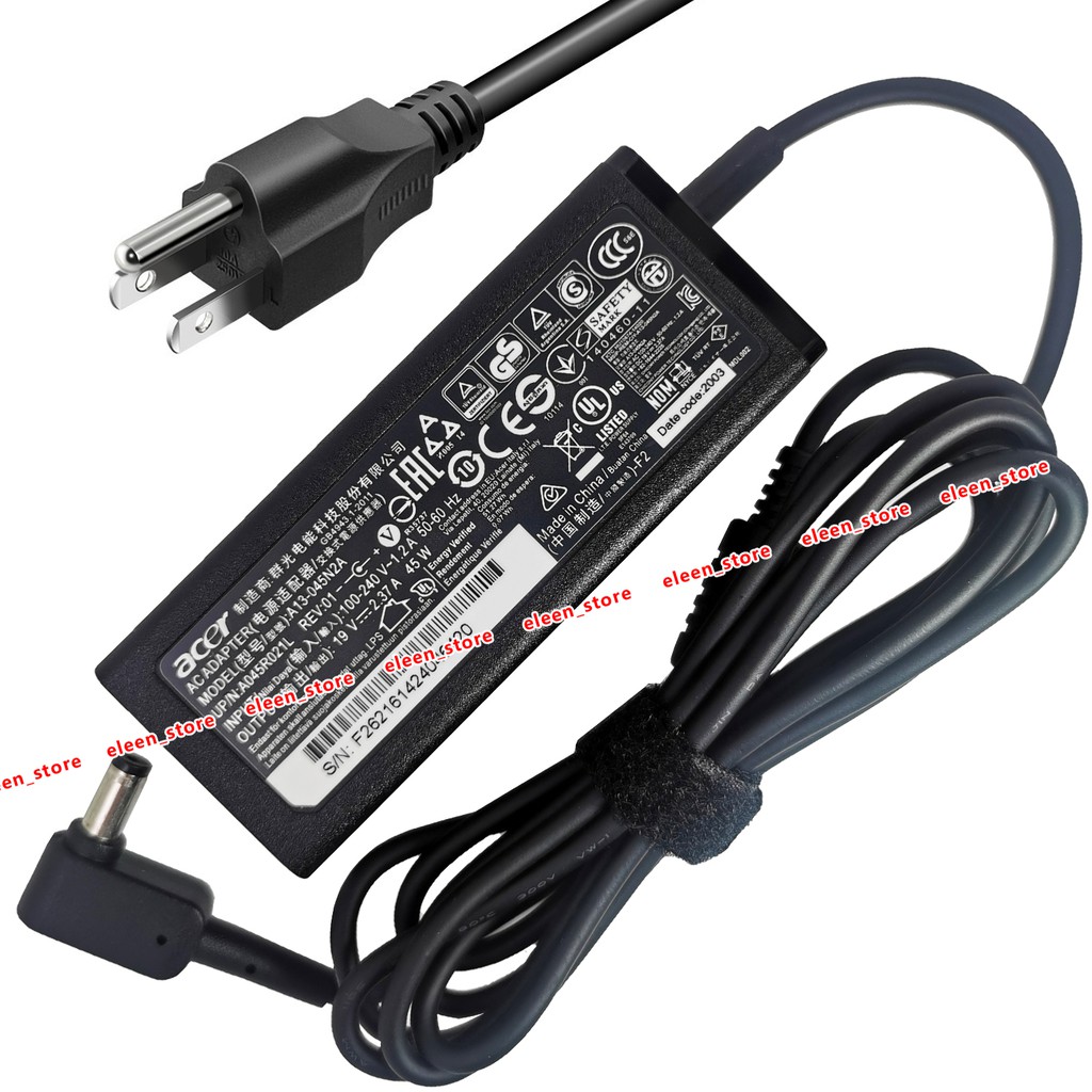 New 19V 45W 2.37A Laptop AC Adapter Charger For Acer A13045N2A PA1450