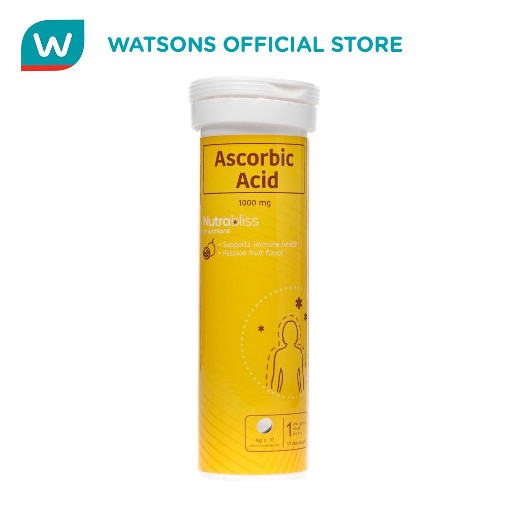NUTRABLISS BY WATSONS Ascorbic Acid 1000mg x 10 Effervescent Tablets