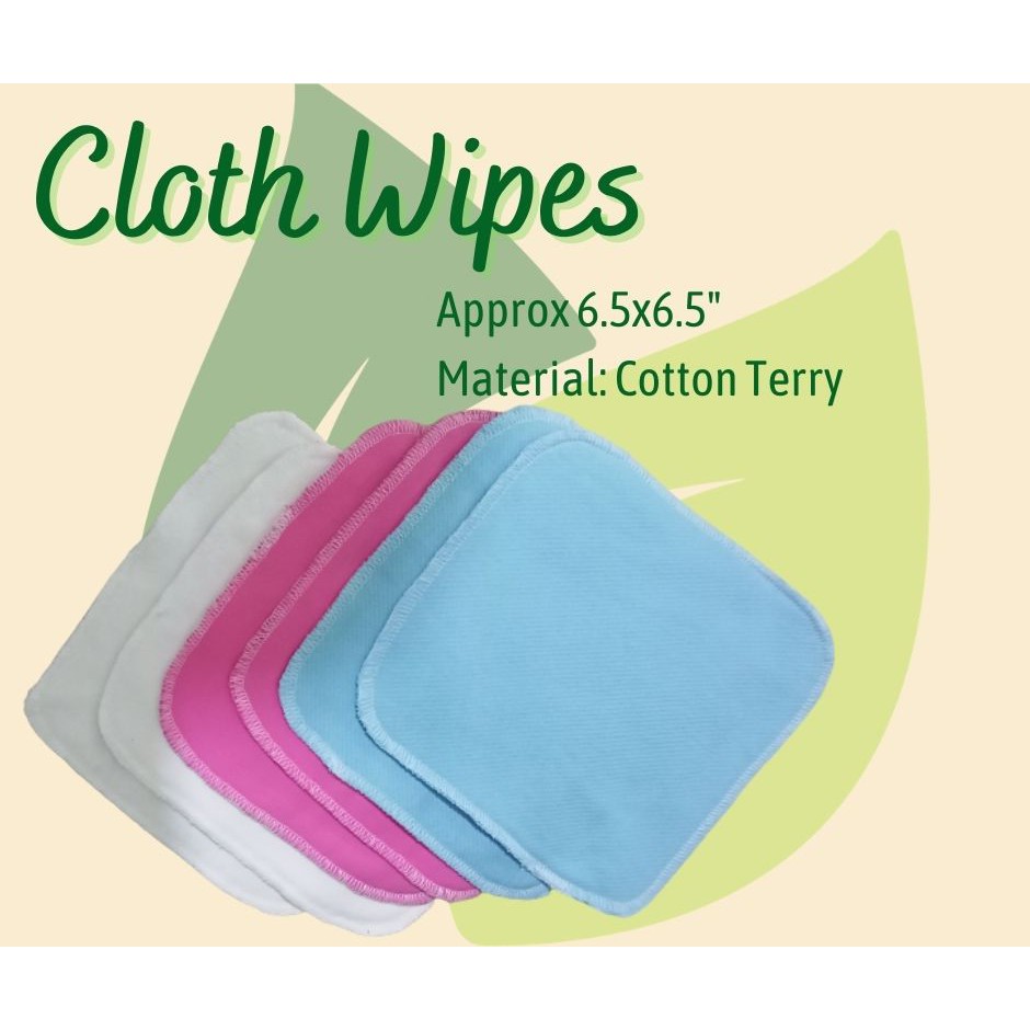 Leaf Bum Reusable Cloth Wipes (6pcs) Shopee Philippines
