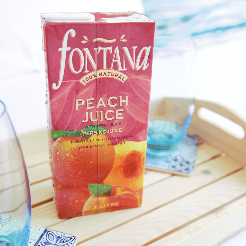 SALE! Fontana Peach Juice (1 case/ 12 pcs x 1 liter) Shopee Philippines
