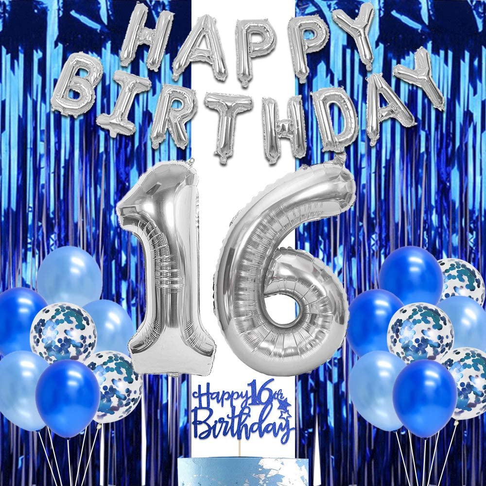 16th Birthday Party Decorations Sweet 16 Years Old Birthday Supplies