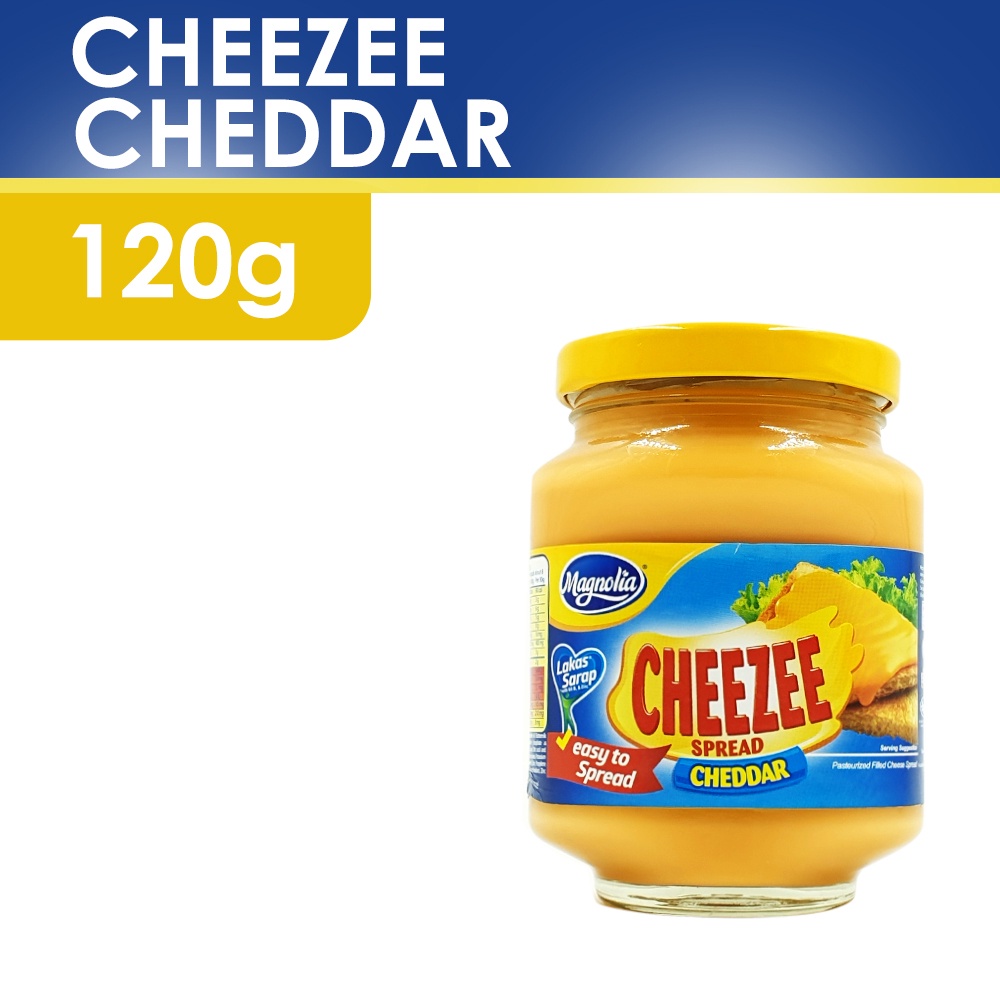 MAGNOLIA Cheezee Cheddar 120g Filled Cheese Spread in Jar; with