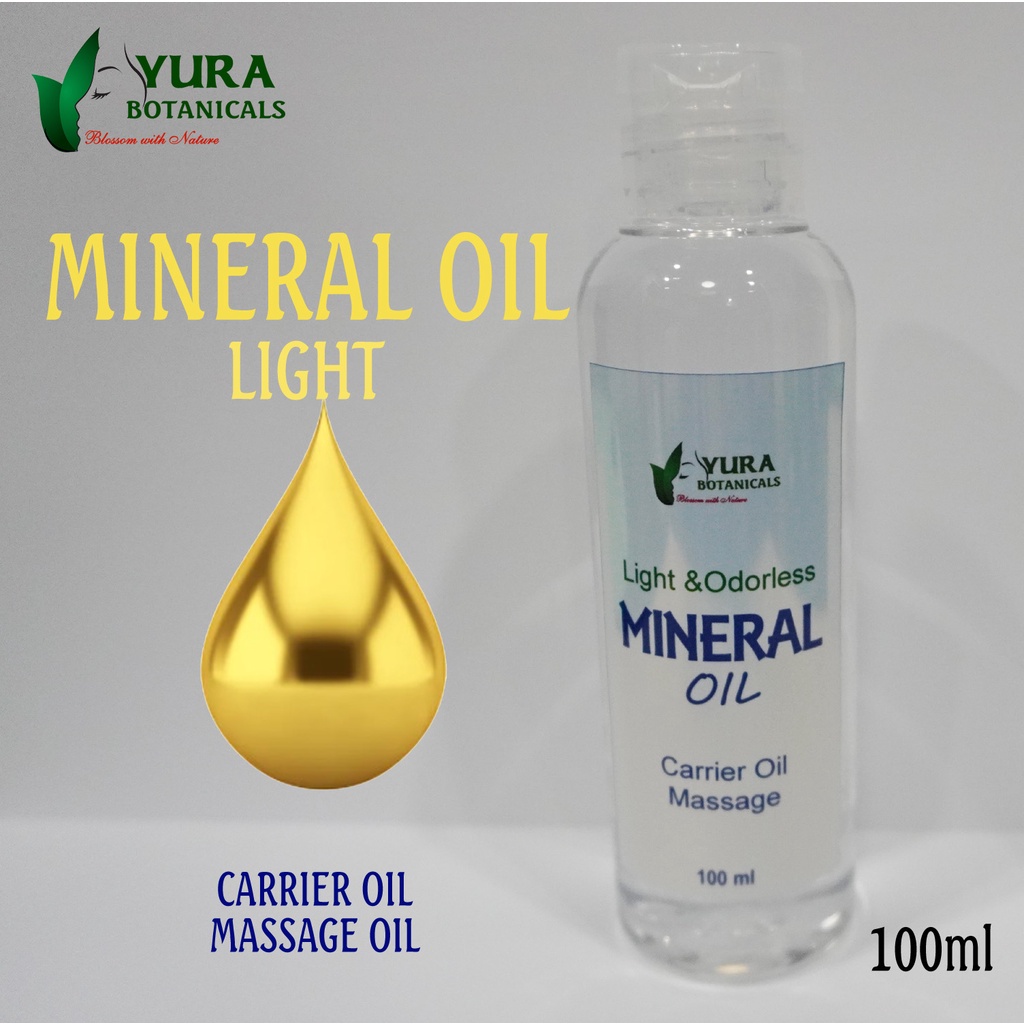 Mineral Oil Light 100ml for Massage, Carrier Oil, Odorless, Unscented